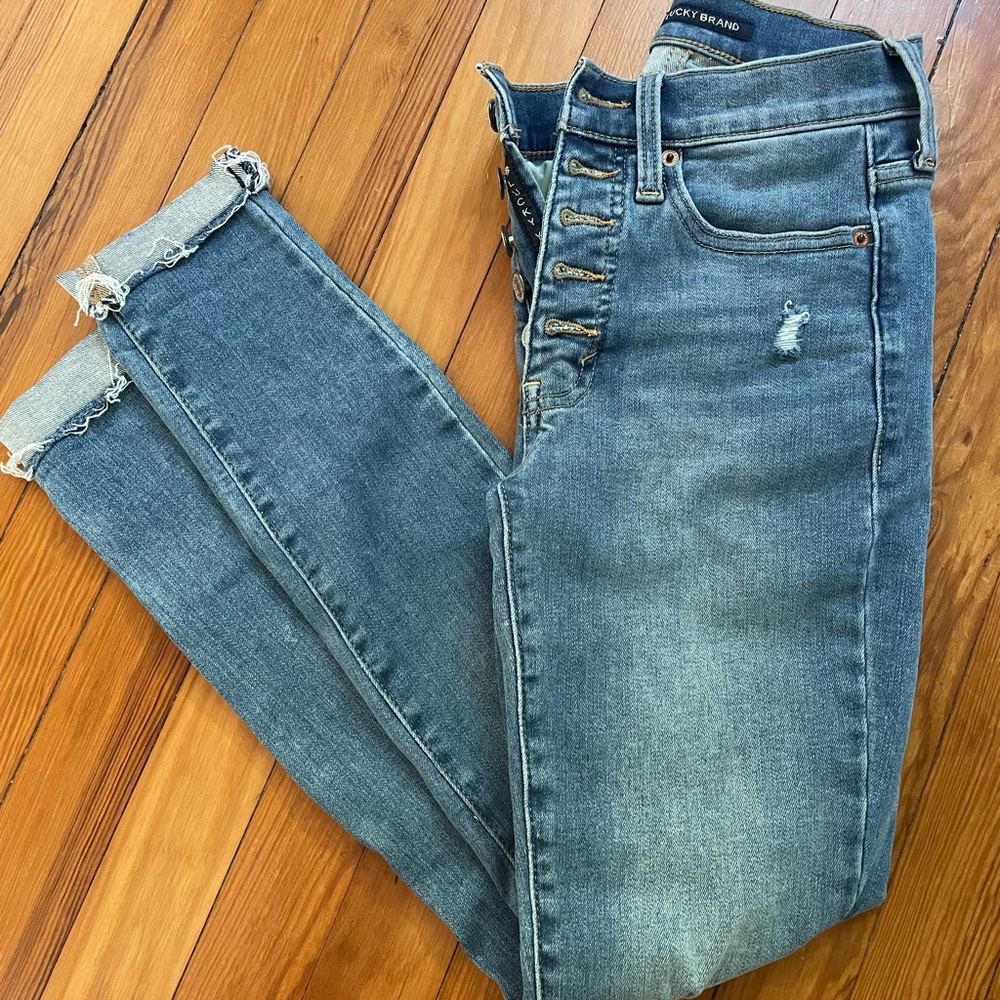 LUCKY BRAND High Rise Skinny Bridgette Jeans
